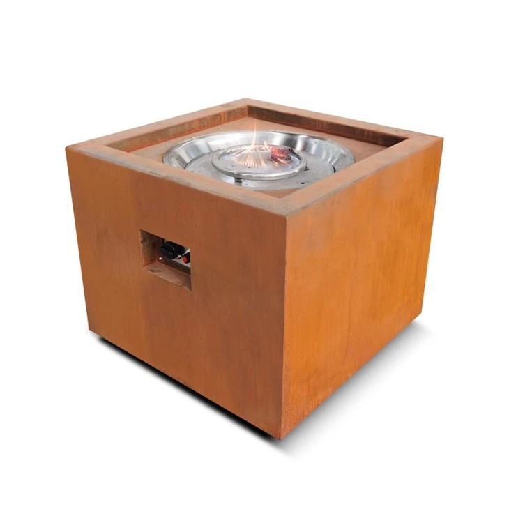 Corten Steel Patio Propane Garden Gas Firepit