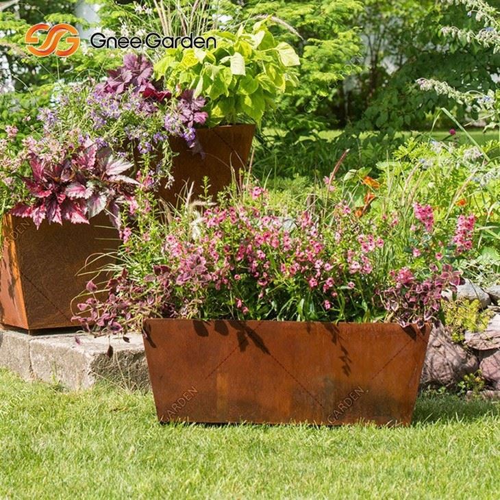 Balcony Bonsai Decoration Corten Steel Planters