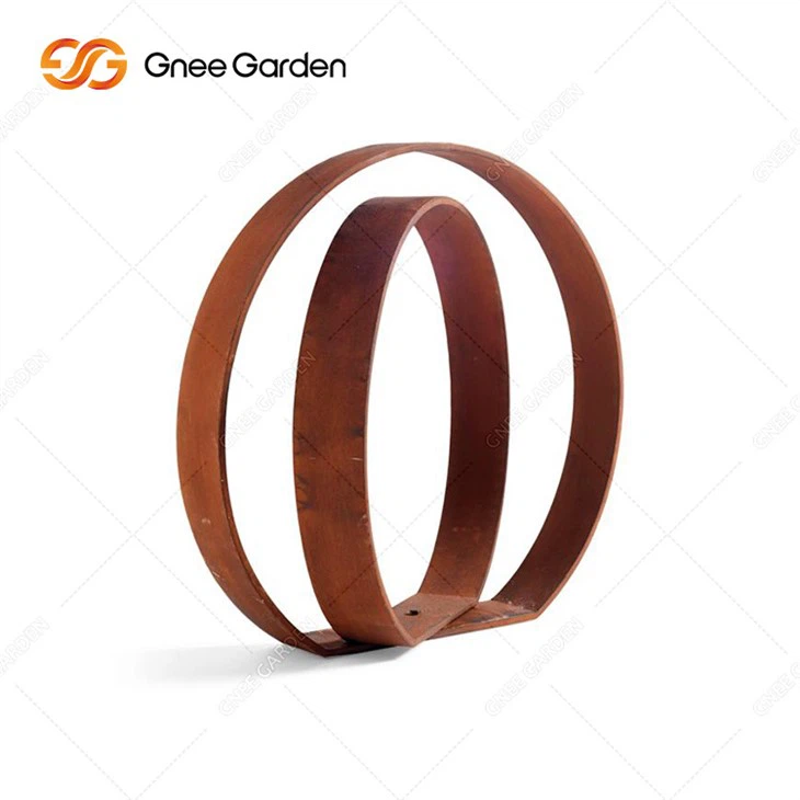 Corten Steel Sculpture Decor Garden Modern Decoration Art