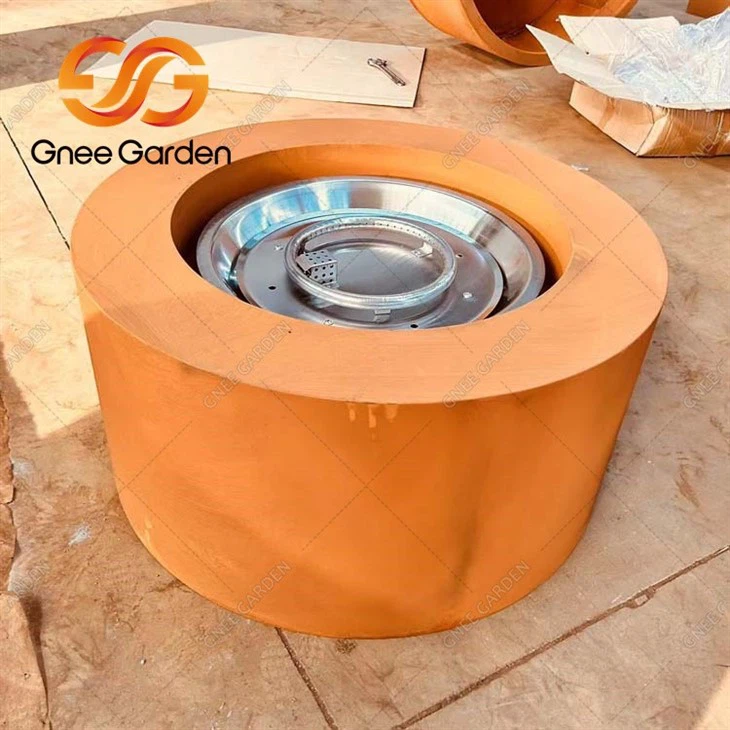 corten wood burning fire pit