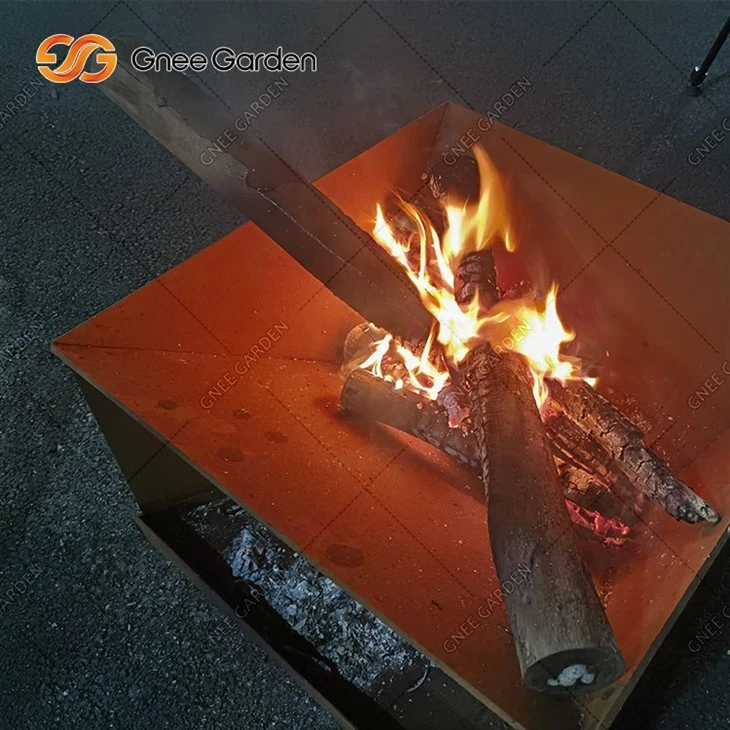 Outdoor Decoration Rusty Corten Steel Fire Pit