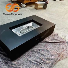 Прямокутна яма для вогнища з пропану зі сталі Кортен