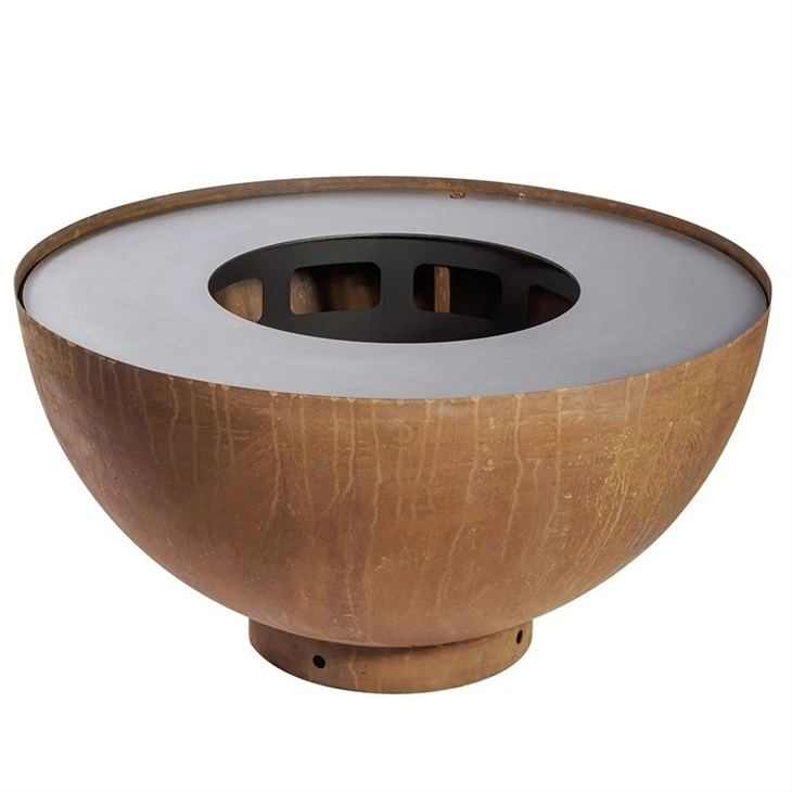 Barbeque Corten Steel Fire Pit Bbq Grills For Backyard Corten Steel Bbq