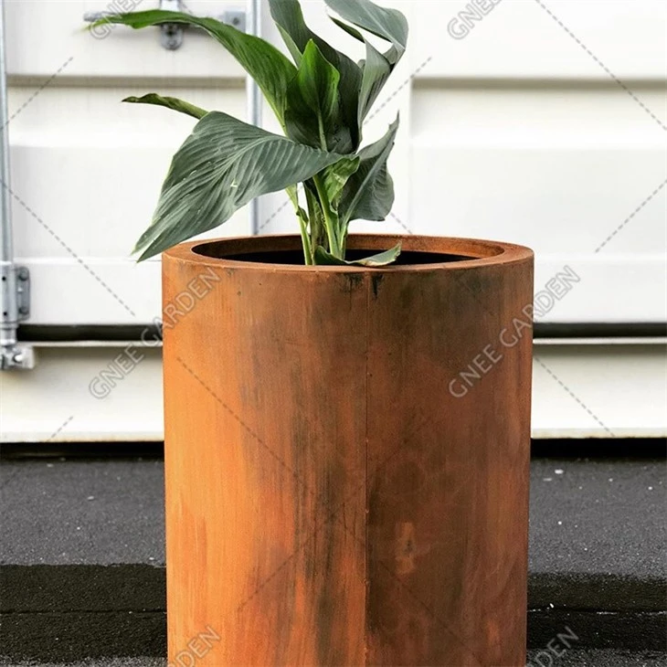 Cut Flower Box Large Corten Steel Metal Planter Boxes